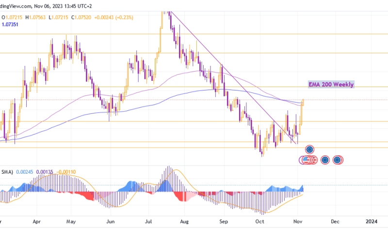 The EUR/USD pair continued to grow after breaking the trend