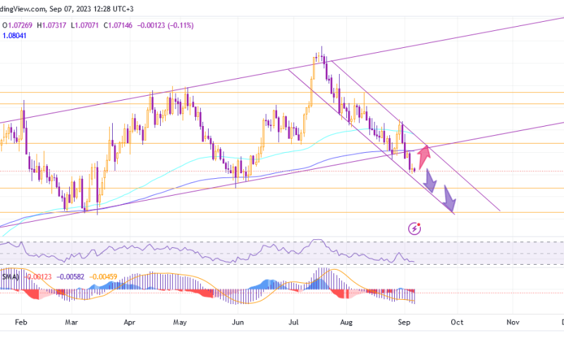 The EUR/USD is reaching the historical key level of 1.06375